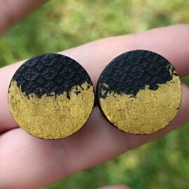 Ebony Engraved Plugs With Gold Leaf